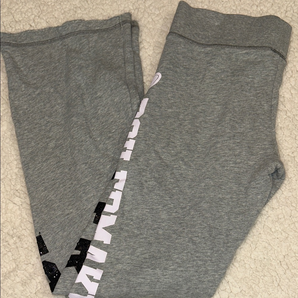 PINK Victoria's Secret Purdue Boilermakers Boiler Up Gray Women’s Leggings Small